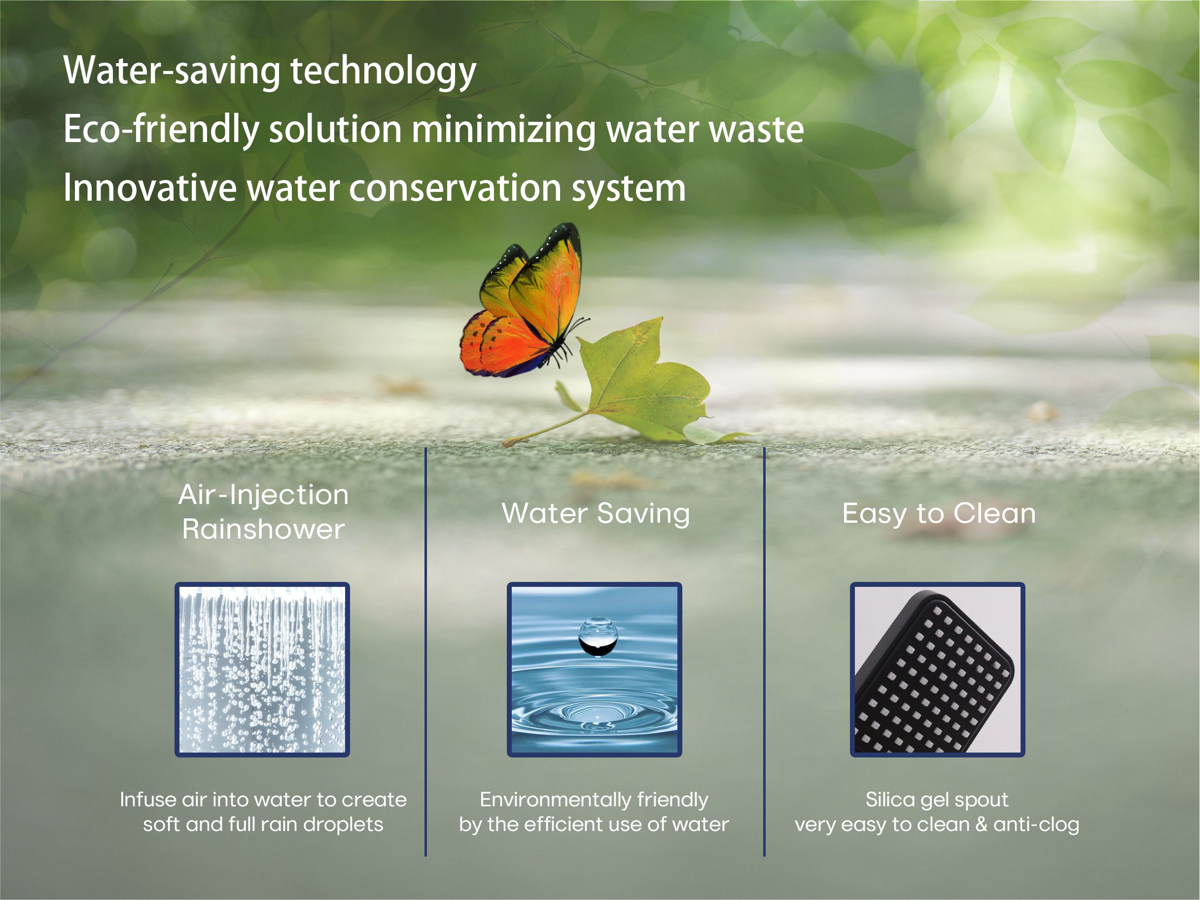 Water-saving technology
Eco-Friendly
Innovative