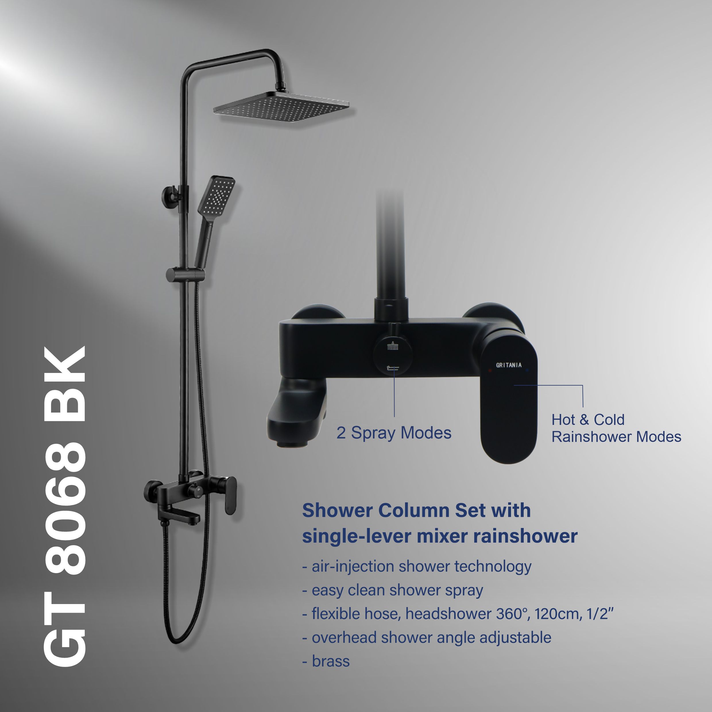 Shower column GT-8068 BK